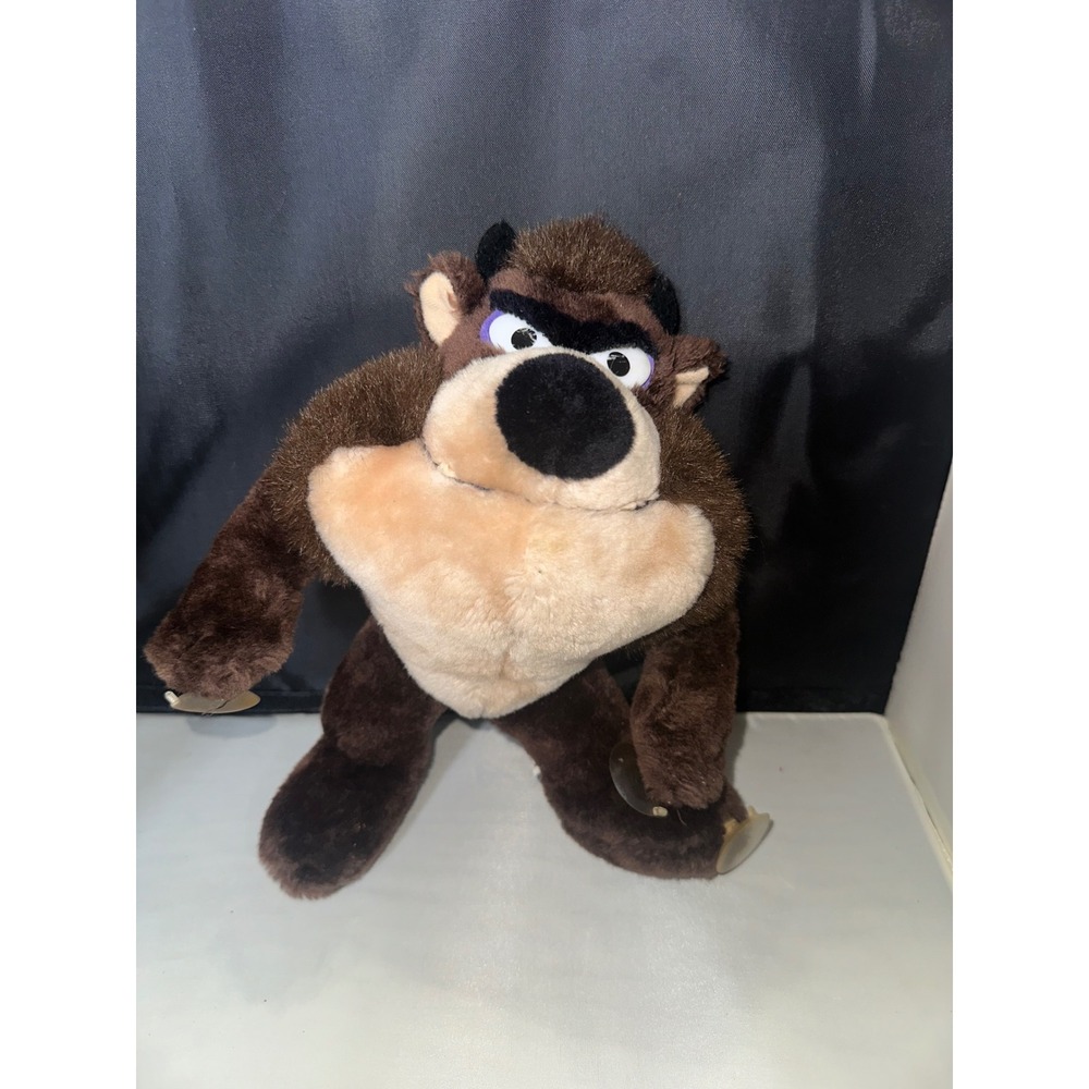 Vintage Looney Tunes Tasmanian Devil Taz Plush Suction Cup Window Hanger 10"